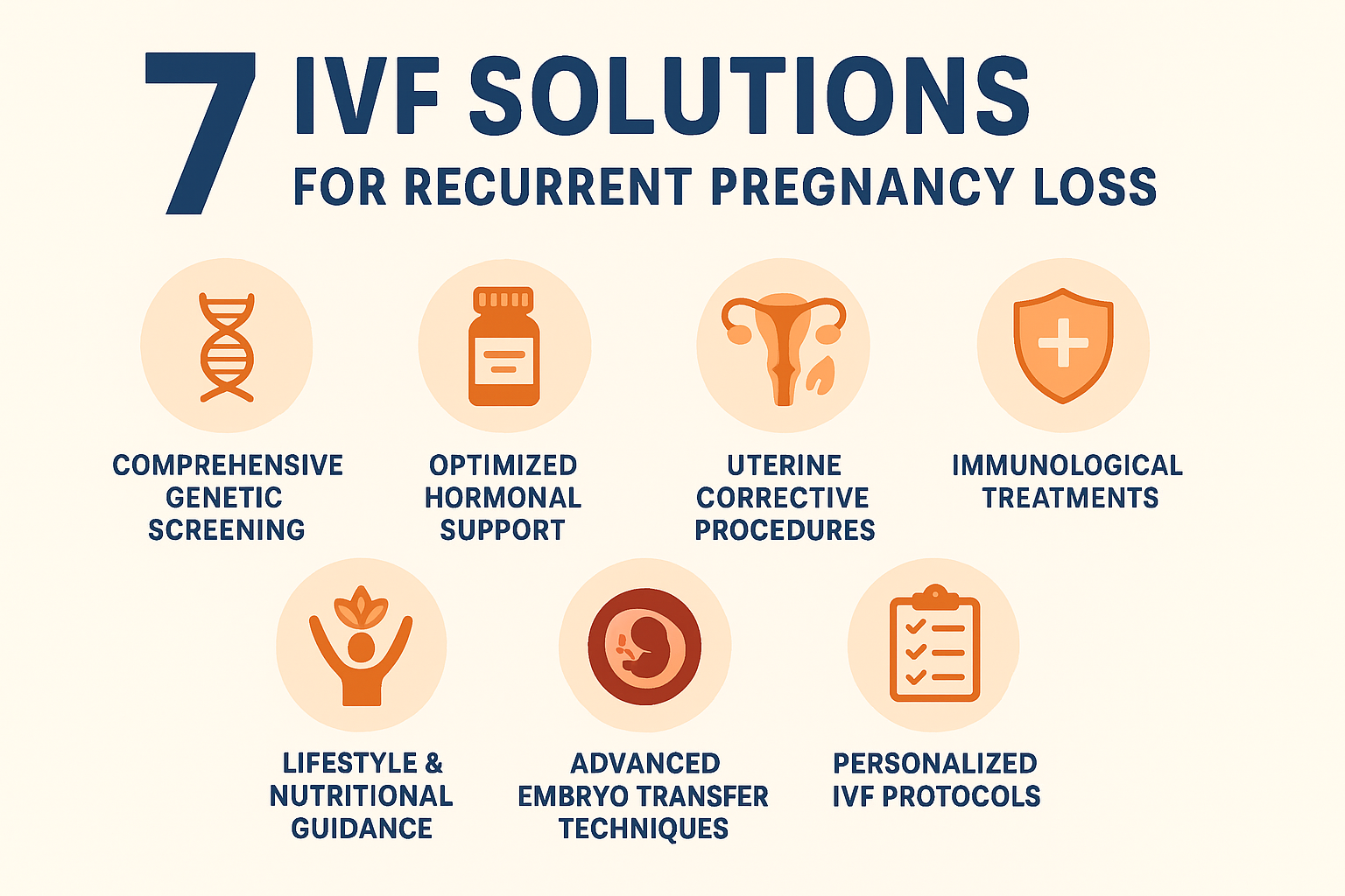 IVF solutions infographic for pregnancy loss