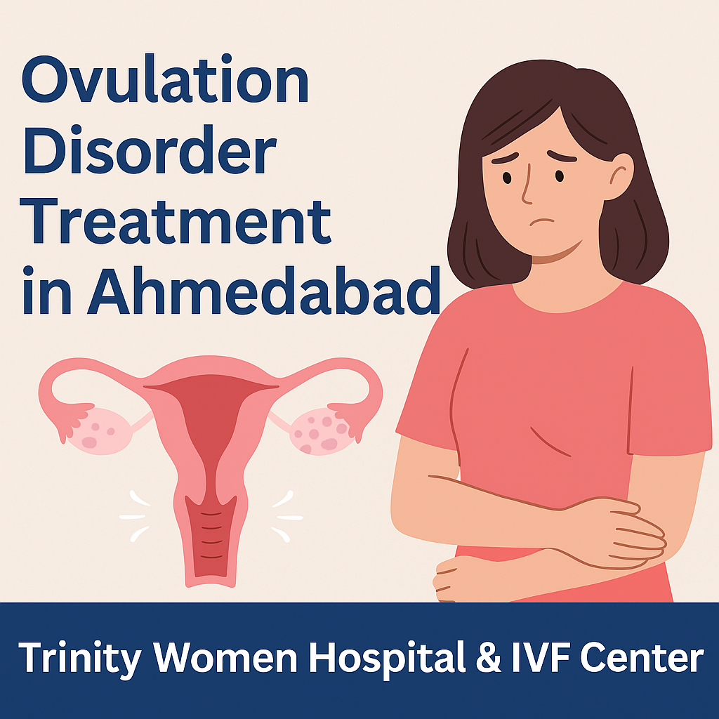 Ovulation disorder treatment in Ahmedabad at Trinity Women Hospital & IVF Center helping women conceive naturally